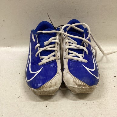 Used Nike BB CLEATS BB/SB Cleats White And Royal Blue Youth 13.0 11725-S000492895