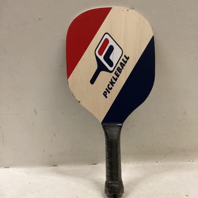 Used WOODEN PICKLEBALL PADDLE Pickleball Racquet Navy Blue And Red 11725-S000491498