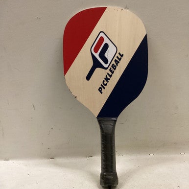 Used WOODEN PICKLEBALL PADDLE Pickleball Racquet Navy Blue And Red 11725-S000491498