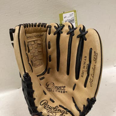 Used Rawlings FLEXLOOP BB/SB Glove RH Throw Black And Natural 12" 11725-S000492928