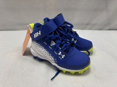 NEW Under Armour BRYCE HARPERS BASEBALL CLEATS BB/SB Cleats Royal Blue Youth 10.0 11490-S000263718