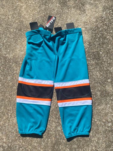 New EALER HS100 Series San Jose Sharks Style Premium Hockey Socks Size 24"-26"