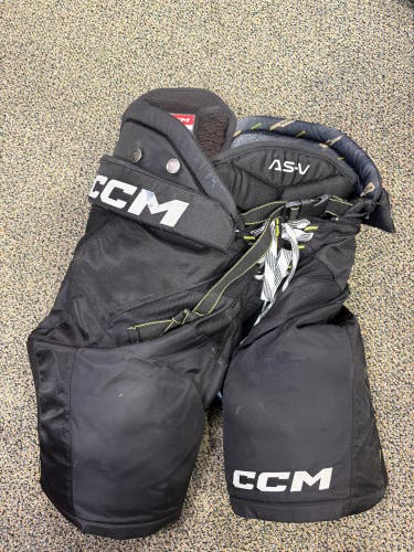 Black Senior Small CCM Tacks AS-V Hockey Pants (Used)