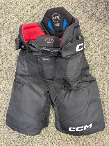 Black Senior Medium CCM Jetspeed FT6 Pro Hockey Pants (Used)