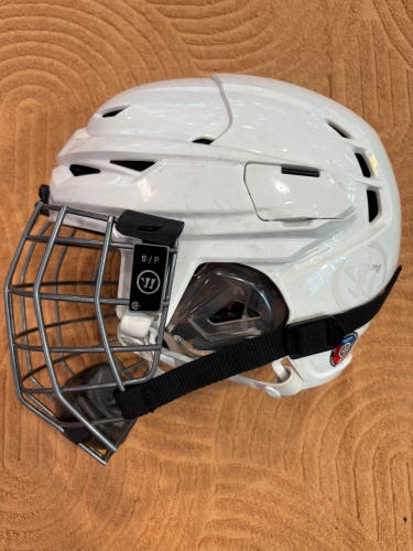 White Small Warrior Covert CF 100 Helmet (Used)