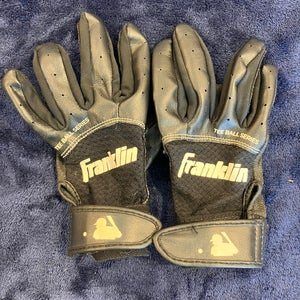 Black XS Franklin Tee Ball Flex Batting Gloves (Used)