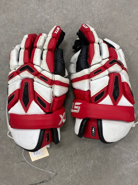 Red STX Cell Lacrosse Gloves 12" (Used)