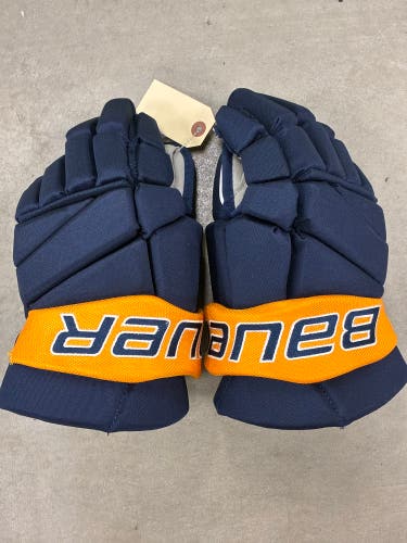 Blue Senior Bauer Vapor Elite Gloves 14" (Used)