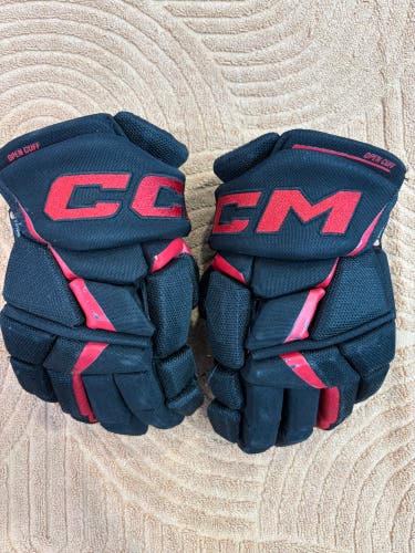 Black Junior CCM JetSpeed FT6 Gloves 12" (Used)