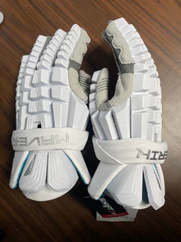 Maverik Shift Lacrosse Gloves white,13" (New)