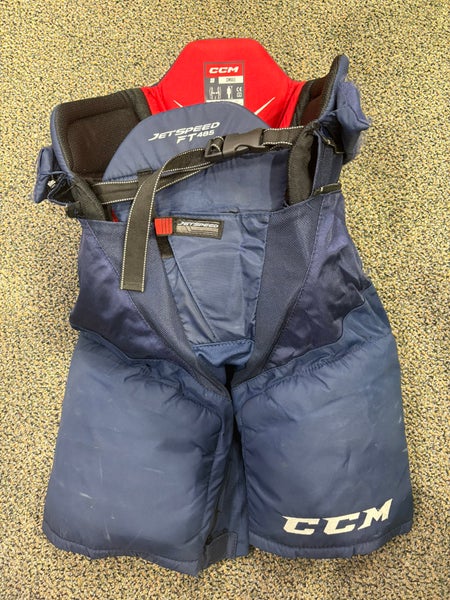 Blue Senior Small CCM JetSpeed FT485 Hockey Pants (Used)