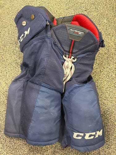 Blue Junior Medium CCM JetSpeed FT1 LE Hockey Pants (Used)