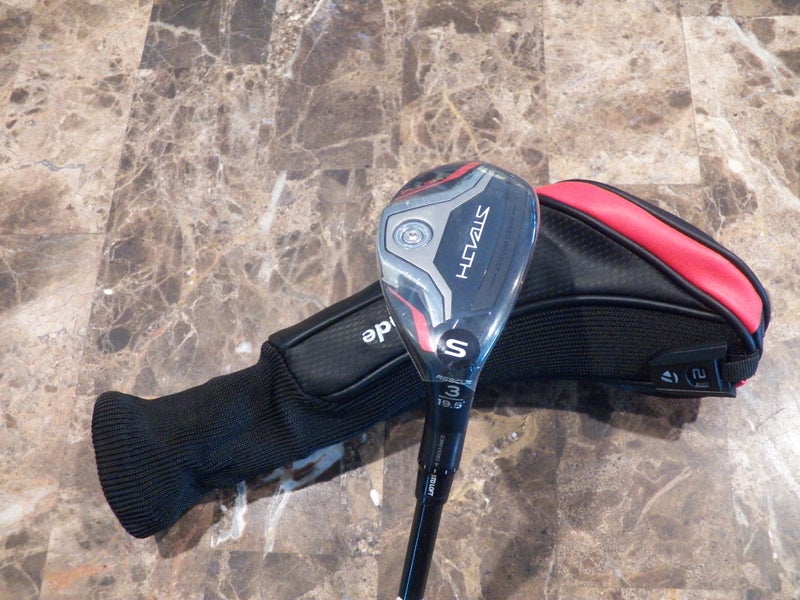 NEW RH TAYLORMADE STEALTH PLUS 3H (19.5) RESCUE HYBRID HZRDUS BLACK RDX 6.0
