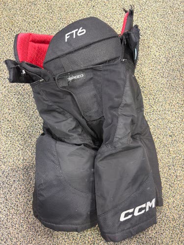 Black Junior Large CCM Jetspeed ft6 Hockey Pants (Used)