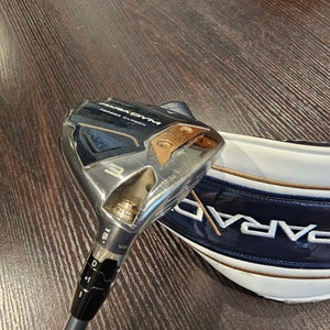 RIGHT HAND CALLAWAY PARADYM 3-WOOD 15* GRAPHITE HZRDUS 6.0 STIFF