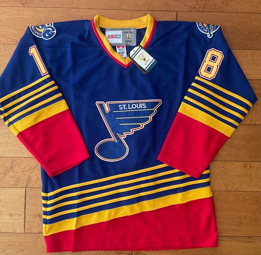 1995 Tony Twist St. Louis Blues Retro Jersey Men's Large
