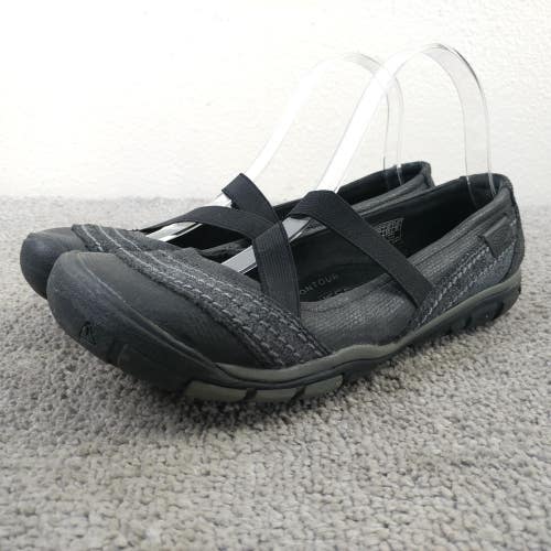 Keen Rivington Criss Cross Womens 8 Shoes Mary Jane Slip On Flats Suede Leather