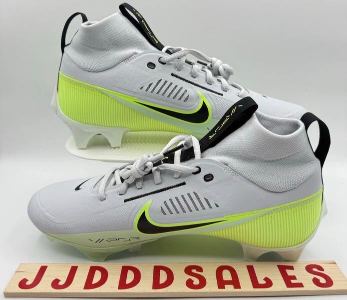 Nike Vapor Edge Pro 360 2 Football Cleats Grey/Volt/Black DA5456-004 Size 10 Nike Vapor Edge PRO 360 2 Football Cleats Gray / Volt FB8443  main image 4