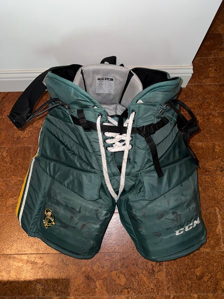 Senior Large - NCAA Clarkson - 2025 CCM HPG 12A Hockey Goalie Pants Pro Stock (Used)