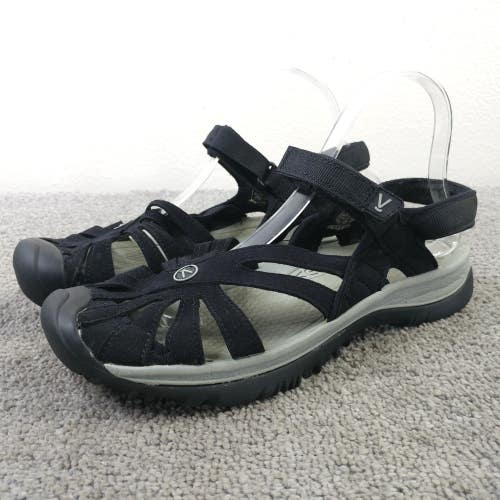 Keen Whisper Womens Size 10 Sandals Black Bungee Cord Water Shoes Slingback