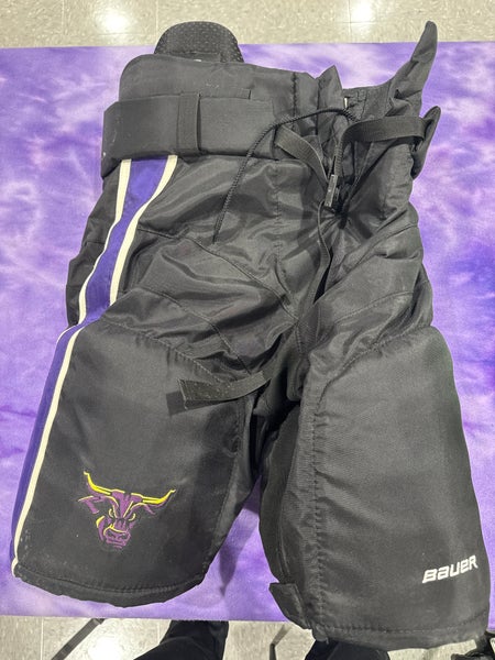 Black Senior Small Bauer Hockey Pants Pro Stock (Used)