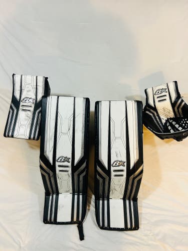 Brian’s Optik 3 pro goal pads and gloves And Blocker Full Set