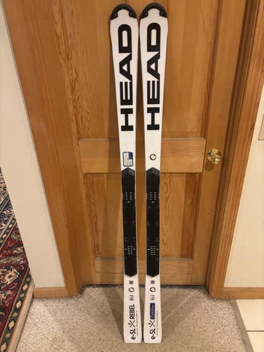 HEAD SL Race Skis: 2023 Model, 158 cm HEADWorld Cup Rebels e.SL Skis Without Bindings (Used)