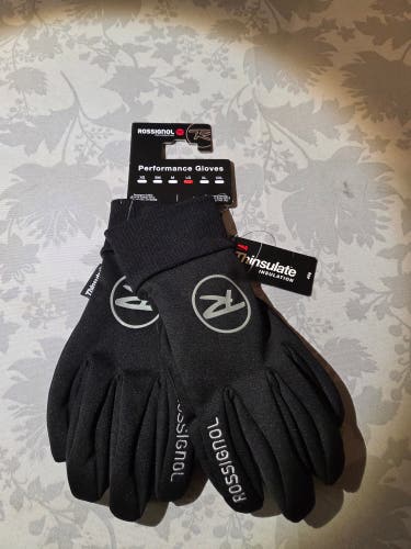 NWT Rossignol Pump Fist Thermo Glove, Nordic/Alpine Ski, Black/Gray, Size Large