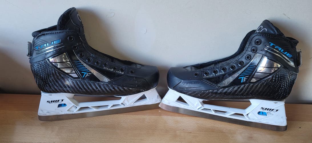 2024 True TF Custom Pro Hockey Goalie Skates Regular Width Pro Stock 8.5