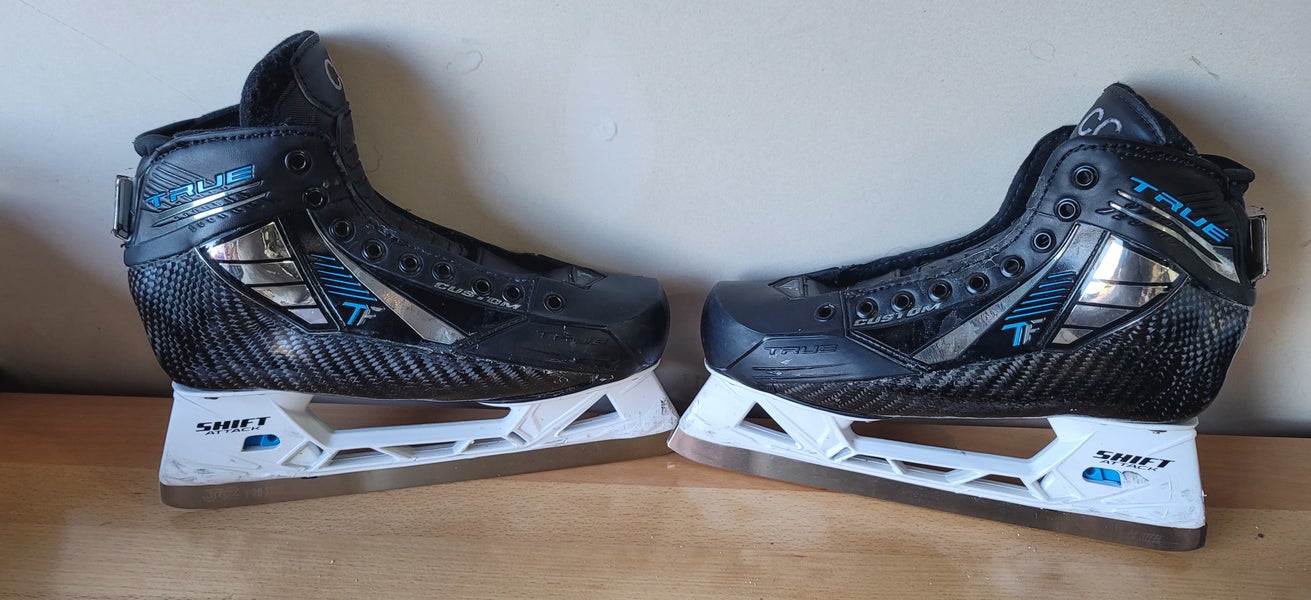 2024 True TF Custom Pro Hockey Goalie Skates Regular Width Pro Stock 8.5