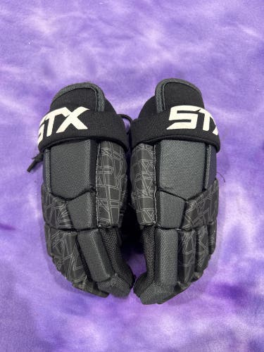 Black STX Stallion 75 Lacrosse Gloves Small (Used)