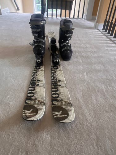 Unisex Rossignol 155 cm All Mountain Skis With Bindings Max Din 10 (Used)