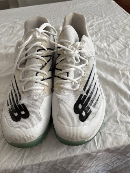 White Men's Size 13.0 (W 14.0) Adult New Balance Low Top Turf Cleats (Used)