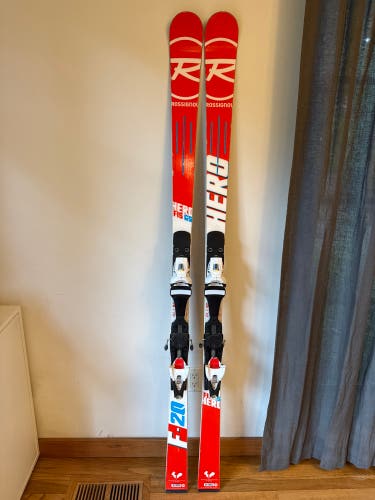 Unisex Rossignol Hero FIS GS Pro 170 cm Racing Skis With Bindings Max Din 12 (Used)