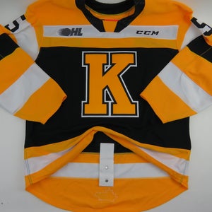 CCM Kingston Frontenacs OHL Pro Stock Game Worn Hockey Jersey #5 HACHE Size 56