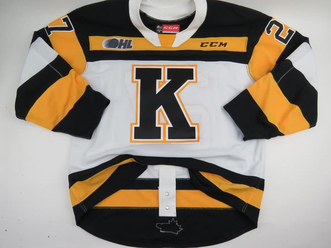 CCM Kingston Frontenacs OHL Pro Stock Game Worn Hockey Jersey #27 EDMONDS Size 56