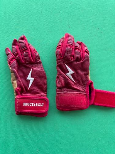 Red Small Bruce Bolt Batting Gloves
