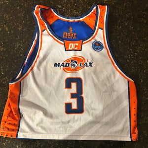 Madlax All-Stars Lacrosse Jersey (White/Blue, Adult S/M)