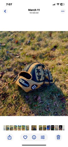 Wilson A2K RH Infield Baseball Glove 11.25"