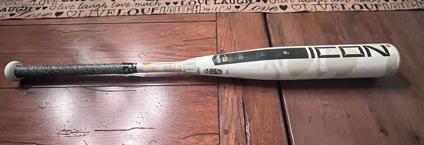 2025 Rawlings Icon Composite USSSA Certified Bat (-5) 26 oz 31" (Used)