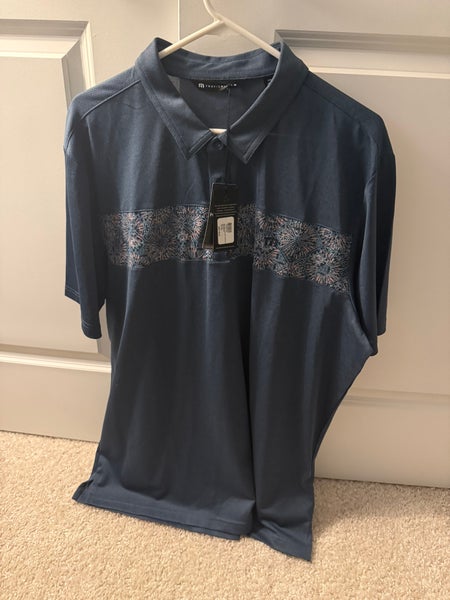 Travis Nathew Navy Polo XXL (NEW)