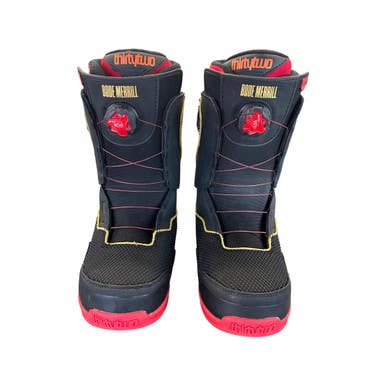 Used ThirtyTwo TM2 DOUBLE BOA WIDE MERRILL Mens Snowboard Boots Black Senior 10 10299-S000300160