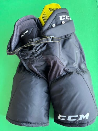 Black Senior Small CCM Tacks 3092 Hockey Pants (Used)