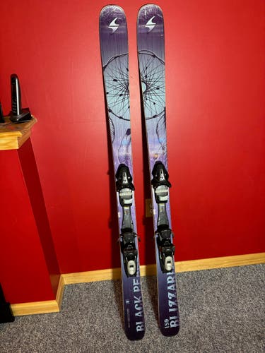 Women's All Mountain 159 cm Blizzard  Black Pearl 88 Skis With Bindings Max Din 10 (Used)