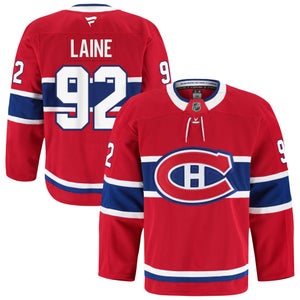 Montreal Canadiens 92 Laine Patrik Red Ice Hockey Jersey Size 50