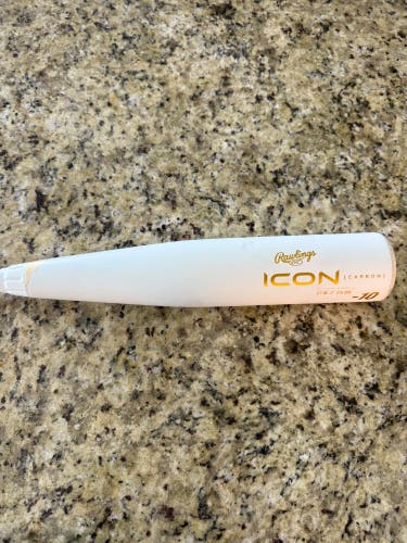 2024 Rawlings Icon Composite USSSA Certified Bat (-10) 17 oz 27" (Used)