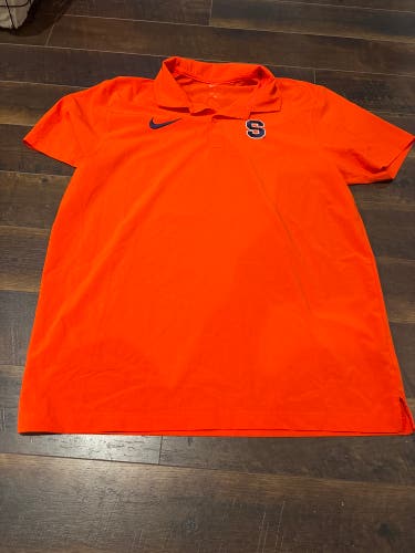 Orange Large Men's Nike Dri-Fit Shirt (Used)