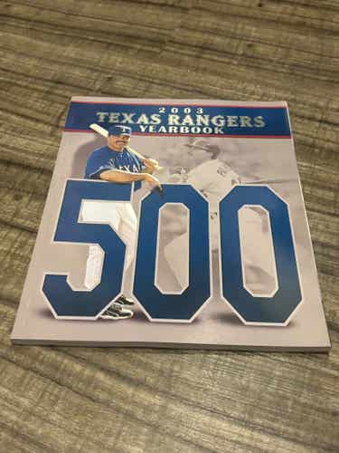 Vintage Texas Rangers MLB 2003 Yearbook