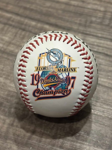 Vintage Fotoball Florida Marlins MLB 1997 World Series Champions Commemorative Baseball