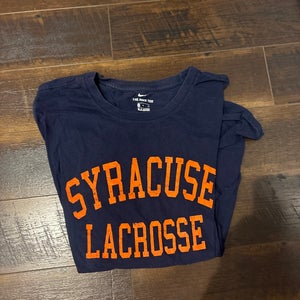 Syracuse lacrosse Blue Large Adult Unisex Nike Shirt (Used)